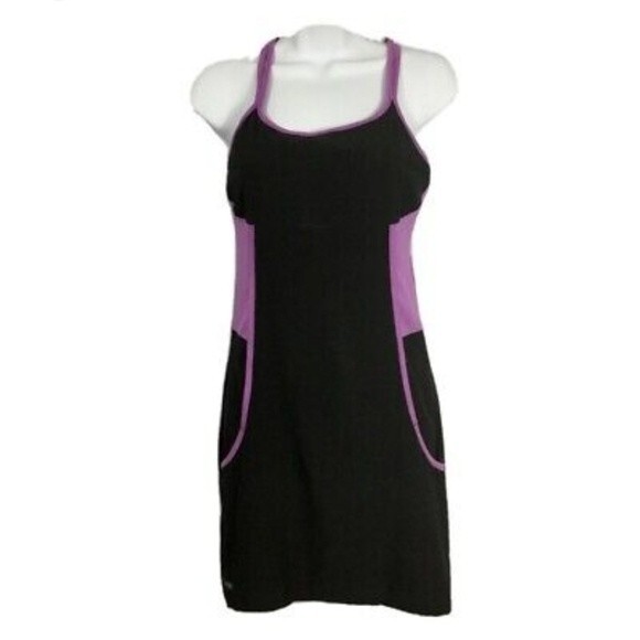 Sporthill Lightweight Trail Running Tennis Dress. Size Medium. Black & Purple - Picture 1 of 4